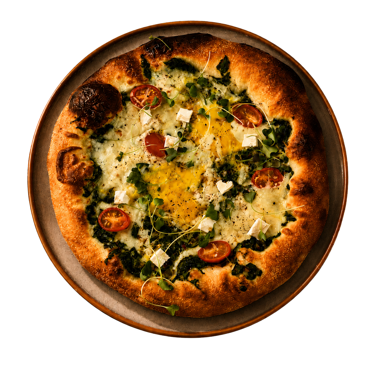 Green Start Breakfast Pizza